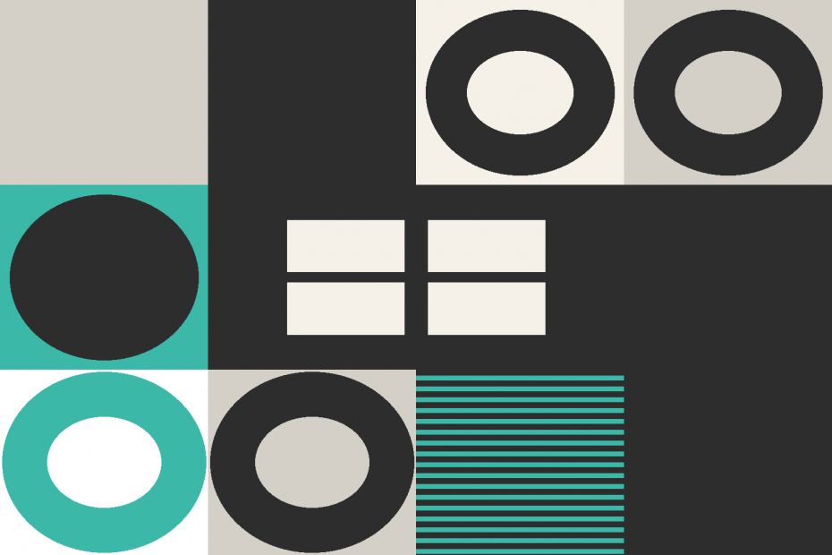 Bauhaus geometric illustration with a hidden parcel silhouette, representing EU customs duty changes on cross-border ecommerce parcels